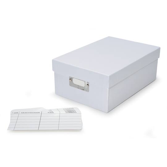 Darice Photo Storage Box White